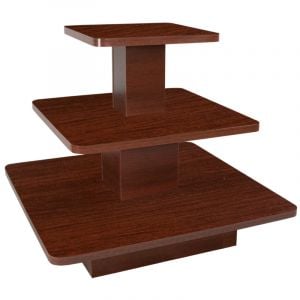 3-Tiered Display Tables Walnut