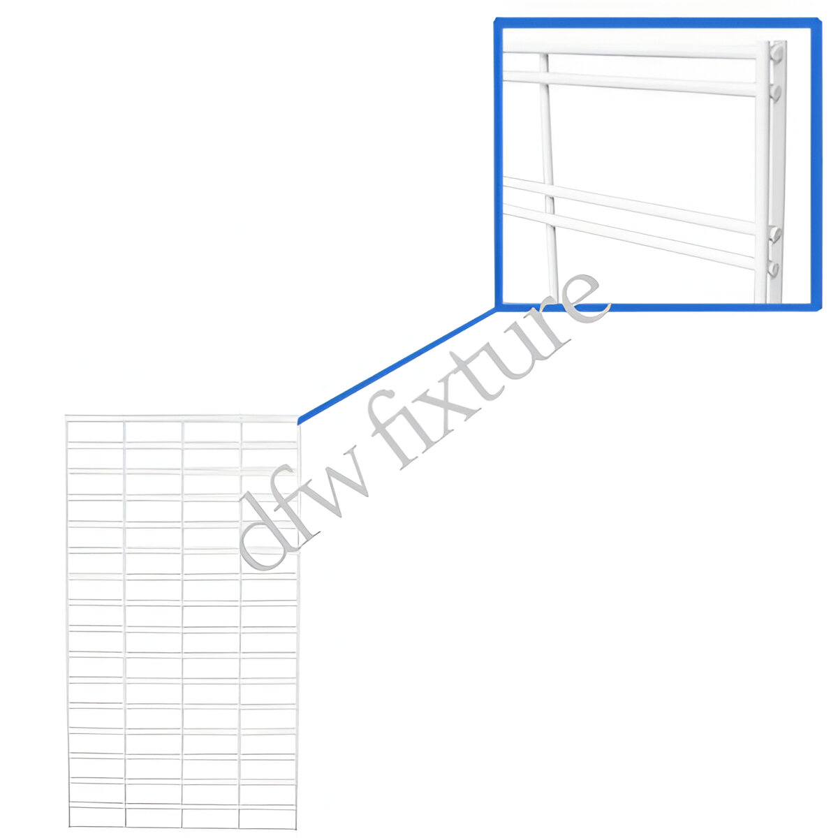 2ft x 4ft Slatgrid Panel - White