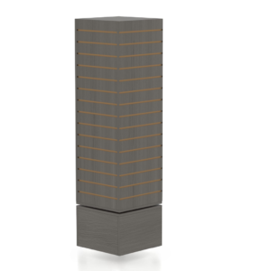 Slatwall Cubic Tower'16- Gray