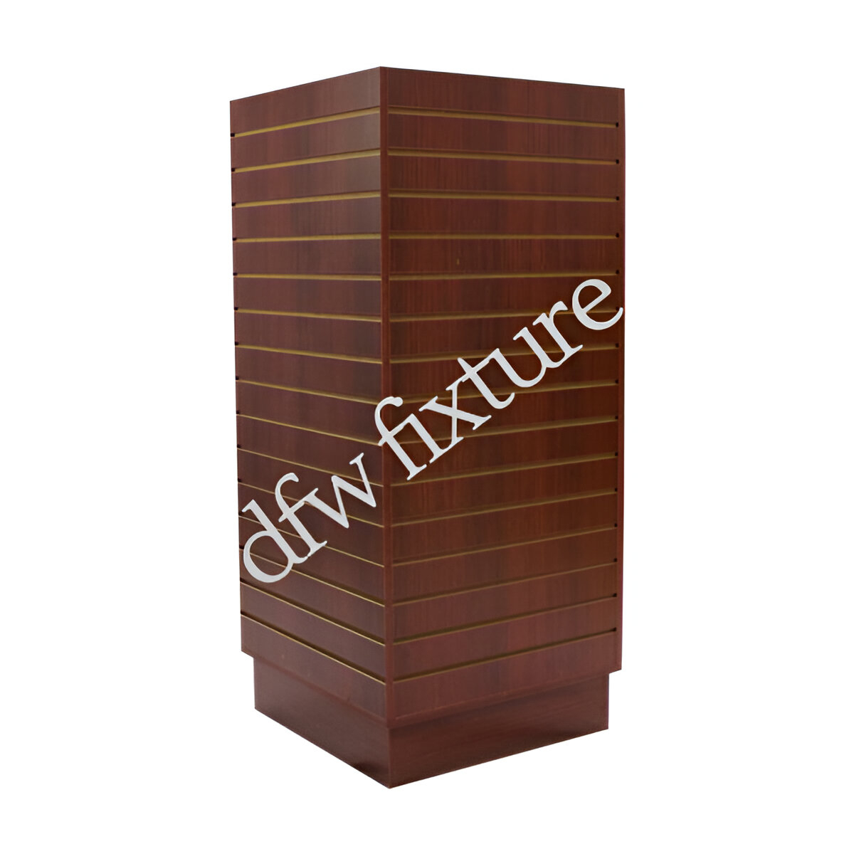 Slatwall Cubic Tower '16– Walnut