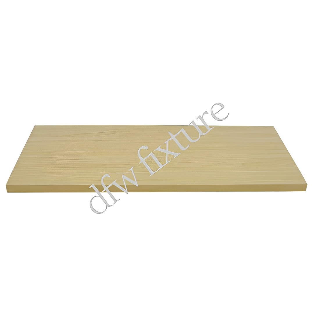 10" x 48" Wood Melamine Shelf- Maple