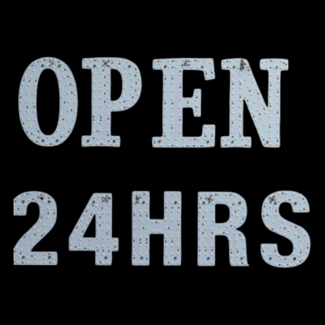 OPEN 24HRS LED SIGN