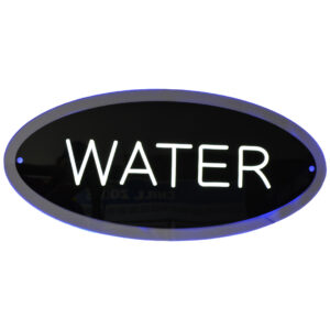 Water Oval LED Sign
