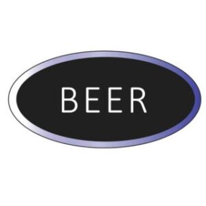 Beer Oval LED Sign