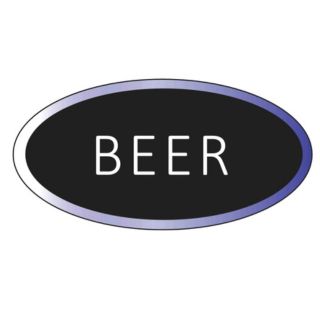 Beer Oval LED Sign