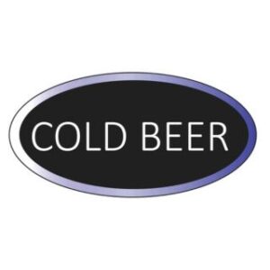 Cold Beer Oval LED Sign