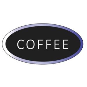 Coffee Oval LED Sign