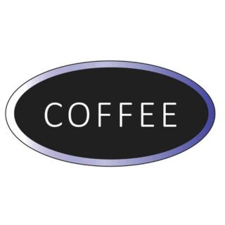 Coffee Oval LED Sign