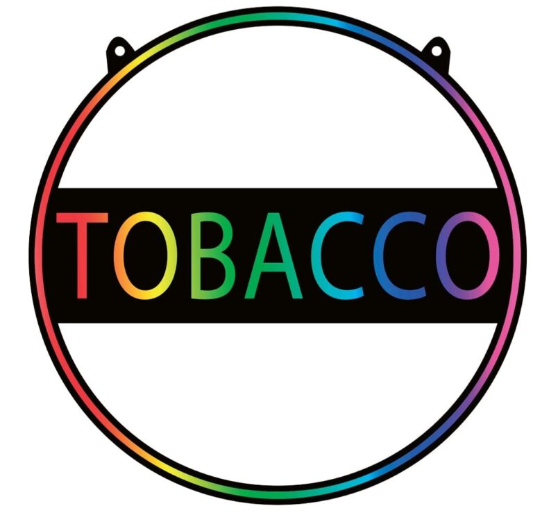 Tobacco Circular Neon Sign