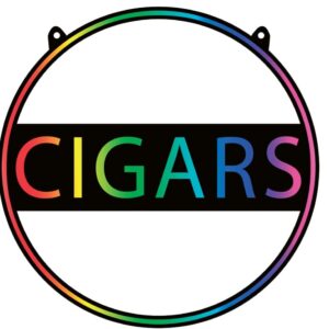 Cigars Circular Neon Sign