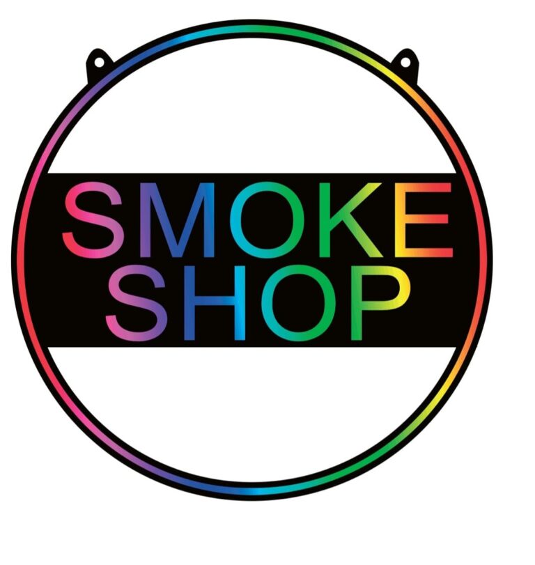 Smoke Shop Circular Neon Sign