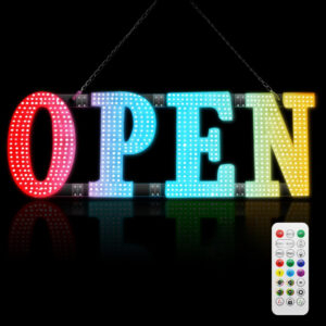 OPEN SIGN MULTI COLOR-48X17