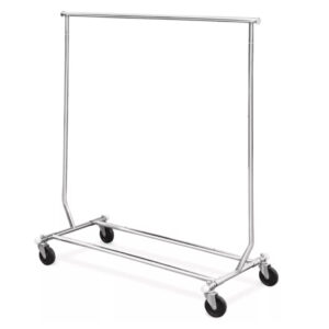 Collapsible Single bar Salesman Rolling Rack