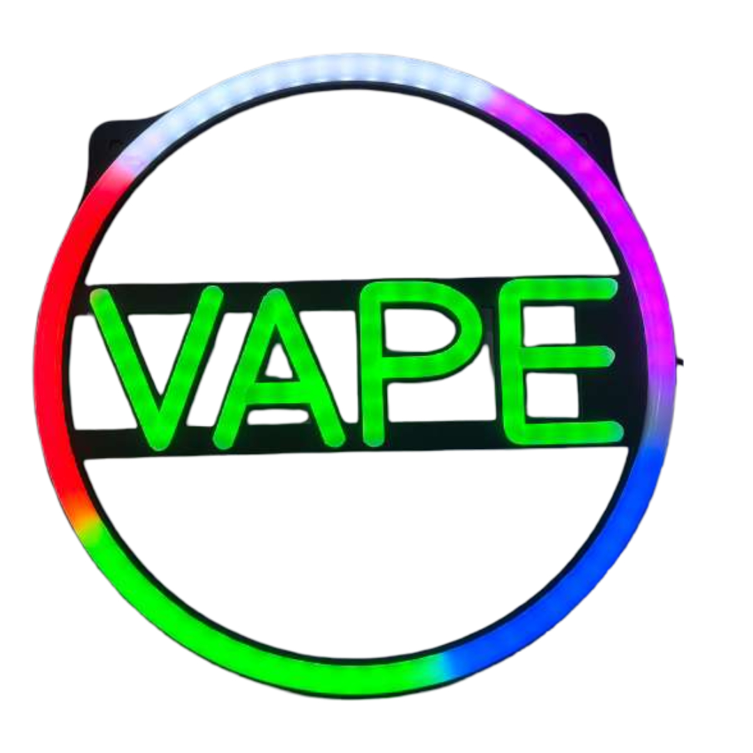VAPE(NEW) CIRCULAR NEON SIGN