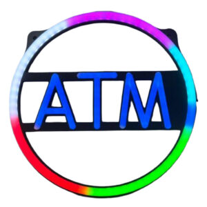 ATM CIRCULAR NEON SIGN