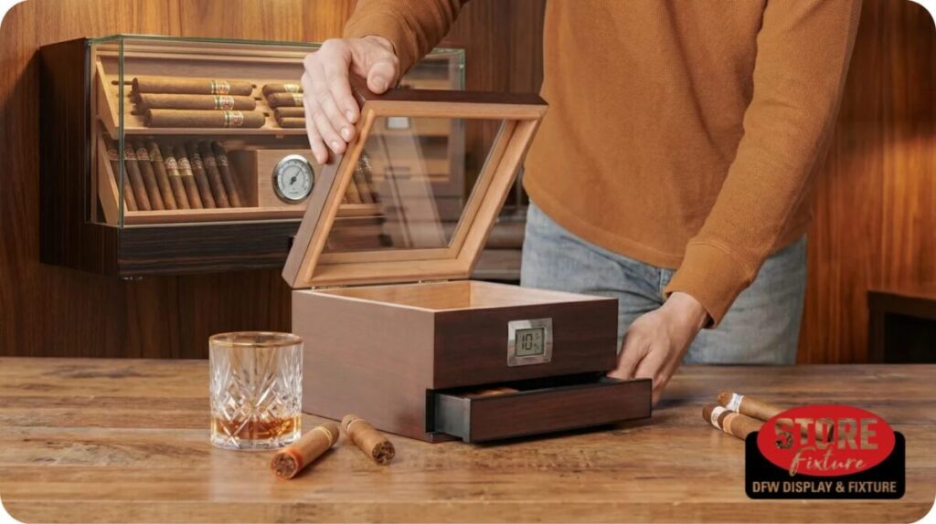 Wall-Mounted Glass Humidor